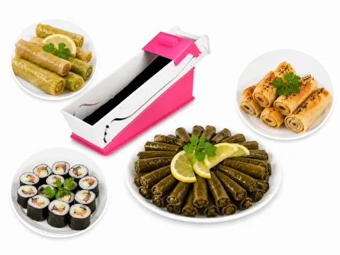 Vitrinfly Yaprak Sarma Makinesi Pratik Dolma Sarma Aparatı 3 Kademeli
