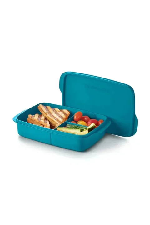 Tupperware Bölmeli Beslenme Kutusu Mavi 1 Litre