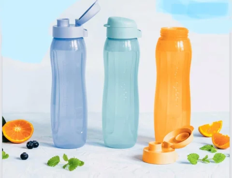 Tupperware Eco Şişe 3'lü slim 750 ml Set – Pratik, Sağlıklı ve Şık Su Şişesi Seti