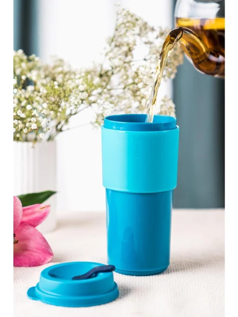 Tupperware Çay Kahve Taşıma Bardağı 490 ml - Ergonomik Tasarım, Sıcak ve Soğuk İçecekler İçin İdeal