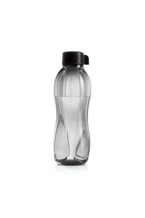 Tupperware Eko Şişe 1 Litre Vidalı Kapak - Siyah