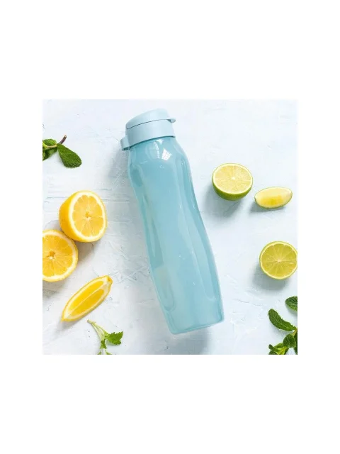 Tupperware Eco Şişe Slim 1L – Mavi Böğürtlen Renkli Suluk & Matara | Pratik ve Sağlıklı