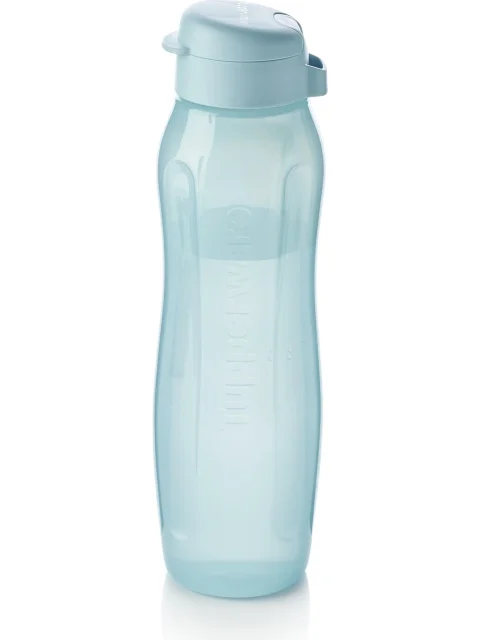 Tupperware Eco Şişe Slim 1L – Mavi Böğürtlen Renkli Suluk & Matara | Pratik ve Sağlıklı