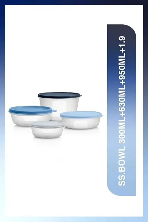 Tupperware şeffaf ss bowl mucize şeker saklama kabı 4 lü Set