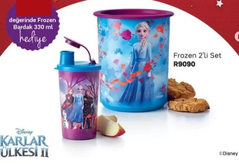 Tupperware Frozen Karlar Ülkesi İkili