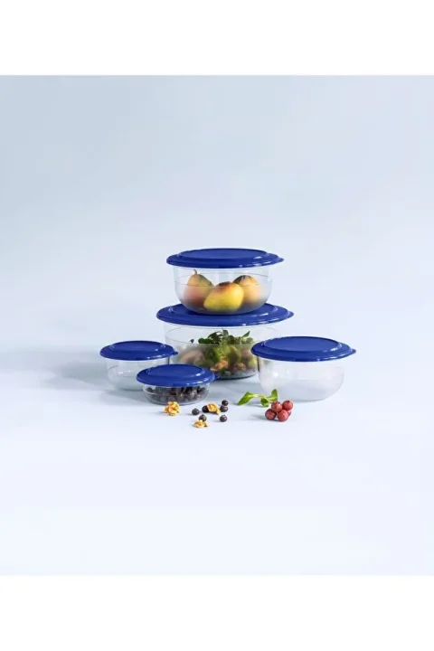 Tupperware Kristalin 5 li Set Gece Mavisi