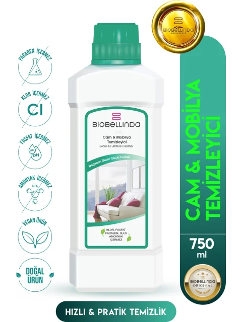 Biobellinda Cam Ve Mobilya Temizleyicisi 750 ml