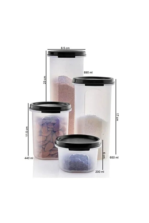 Tupperware Oval Yuvarlak 4 Lü Set