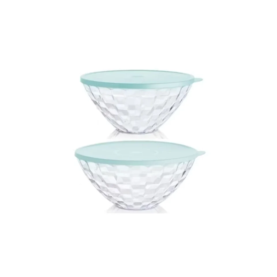 Tupperware Pırlanta Servis 500 ml | Şeffaf, Şık Saklama Kabı ikili