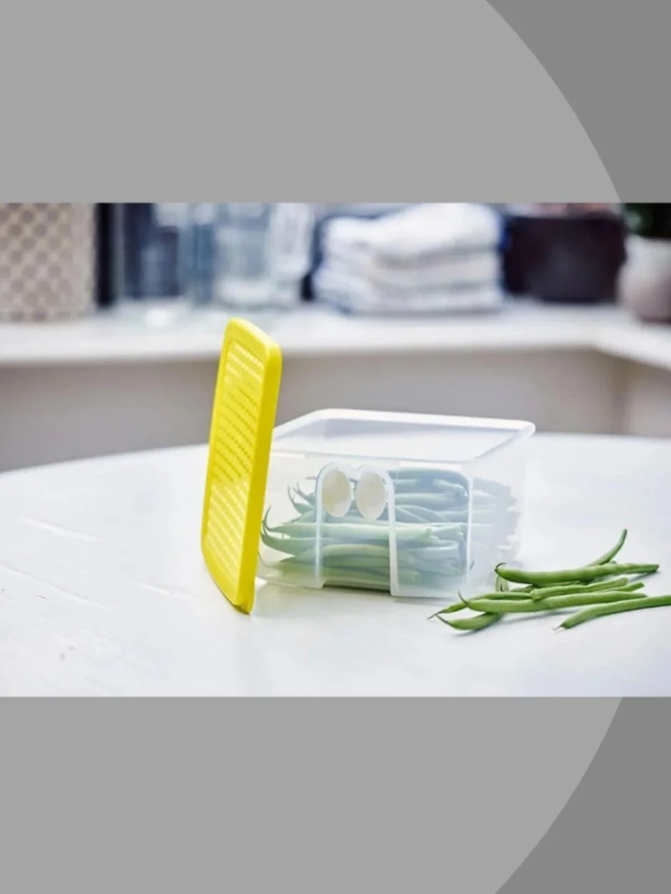 Tupperware Kare Tini Mini Hanım Sebze Meyve Buzdolabı Saklama Kabı