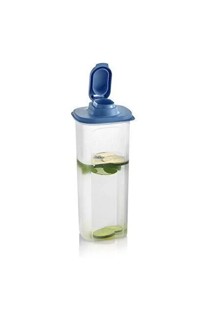 Tupperware Çok Amaçlı Sürahi 2 L Mavi Kapak Damlatmaz Ölçekli
