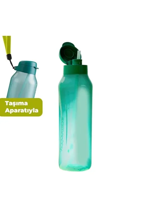 Tupperware Aquavibe şişe 1.2 litre pipetli gizemli yeşil