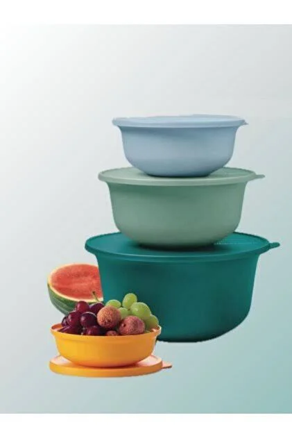 Tupperware Aloha 4'lü Set 7.5 litre, 4 litre, 2 litre, 450 mililitre