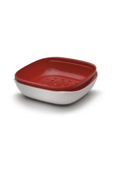 Tupperware Berrak Ekmeklik Kırmızı Beyaz Servis
