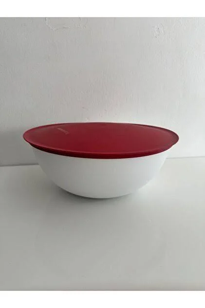 Tupperware Berrak 5 Litre Kırmızı Beyaz Saklama Ve Servis Kabı